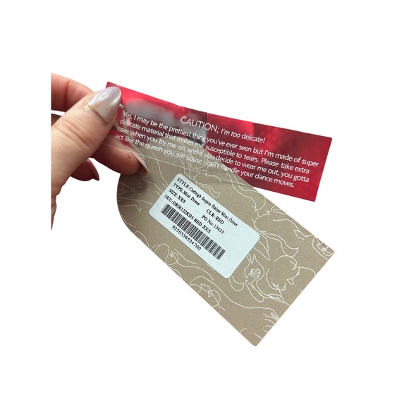 Meshki Carleigh Sequin Halter Mini Dress Red Size XXS NWT Holiday Valentines - Picture 10 of 10